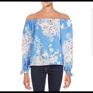 Yumi Kim off the shoulder floral blouse